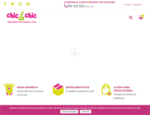 Tablet Screenshot of chicandchic.es